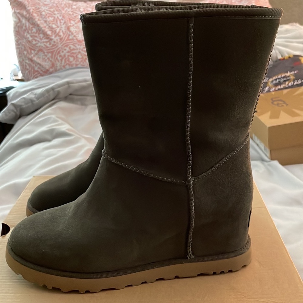 COPY - UGG Femme wedge short slate grey color 8.5